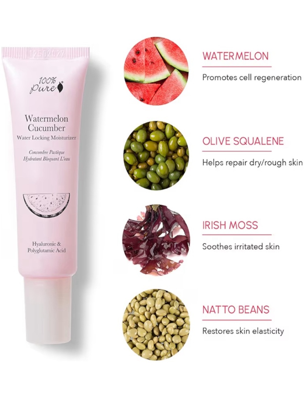 100% Pure Watermelon Cucumber Water-Locking Moisturizer - Picture 3 of 5